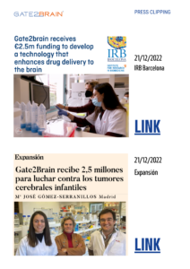 Gate2Brain receives €2,5M funding to develop a technology that enhances drug delivery to the brain